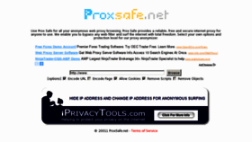 What Proxsafe.net website looked like in 2011 (12 years ago)