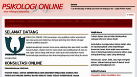 What Psikologi-online.com website looked like in 2011 (12 years ago)