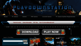 What Playdownstation.com website looked like in 2011 (12 years ago)