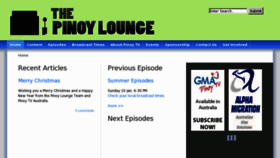 What Pinoytv.com website looked like in 2011 (12 years ago)