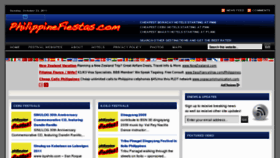 What Philippinefiestas.com website looked like in 2011 (12 years ago)