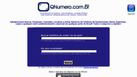 What Qnumero.com.br website looked like in 2012 (11 years ago)