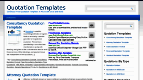 What Quotationtemplates.com website looked like in 2013 (11 years ago)