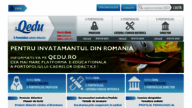 What Qedu.ro website looked like in 2013 (12 years ago)