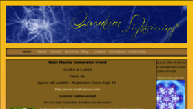 What Quantumlightweaving.com website looked like in 2013 (10 years ago)