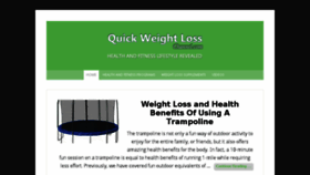 What Quickweightlosschannel.com website looked like in 2014 (10 years ago)