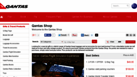 What Qantasshop.com.au website looked like in 2014 (10 years ago)