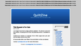 What Quiltzine.com website looked like in 2014 (9 years ago)