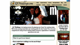 What Qcweddings.com website looked like in 2014 (9 years ago)