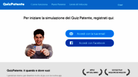 What Quizpatente.it website looked like in 2014 (9 years ago)