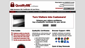 What Qualityssl.com website looked like in 2015 (9 years ago)