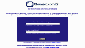 What Qnumero.com.br website looked like in 2011 (13 years ago)