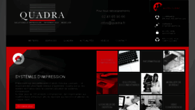 What Quadra.fr website looked like in 2015 (8 years ago)