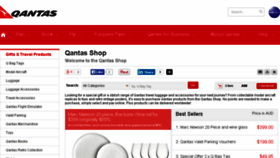 What Qantasshop.com.au website looked like in 2015 (8 years ago)
