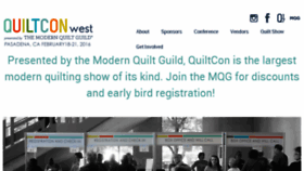 What Quiltconwest.com website looked like in 2015 (8 years ago)