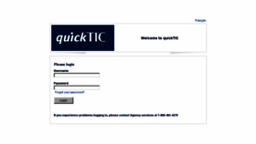 What Quicktic.ca website looked like in 2015 (8 years ago)