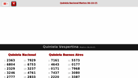 What Quinielanacionaln.com.ar website looked like in 2015 (8 years ago)