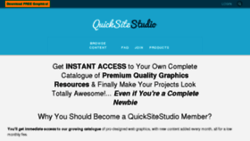 What Quicksitestudio.com website looked like in 2015 (8 years ago)