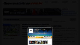 What Queromaisdicas.com.br website looked like in 2015 (8 years ago)