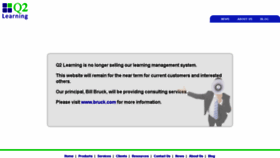 What Q2learning.com website looked like in 2016 (8 years ago)