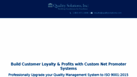 What Qualitysolutions.com website looked like in 2016 (8 years ago)