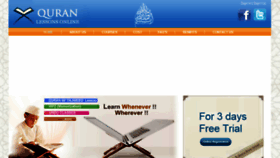 What Quranlessonsonline.com website looked like in 2016 (8 years ago)