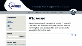 What Queaso.be website looked like in 2016 (8 years ago)