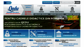 What Qedu.ro website looked like in 2016 (9 years ago)