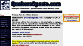 What Quakerssports.com website looked like in 2016 (8 years ago)