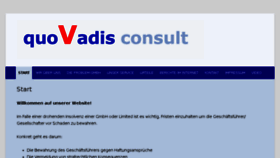 What Quovadis-consult.com website looked like in 2016 (8 years ago)