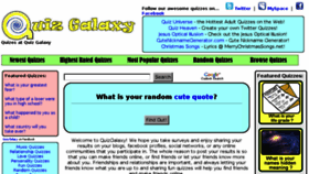 What Quizgalaxy.com website looked like in 2016 (7 years ago)