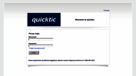 What Quicktic.ca website looked like in 2016 (7 years ago)