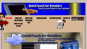 What Quicktouch.com website looked like in 2016 (7 years ago)