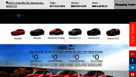 What Qualitymazdanm.com website looked like in 2016 (7 years ago)