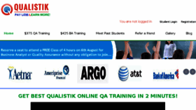 What Qualistiktraining.com website looked like in 2016 (7 years ago)