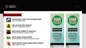 What Quizo.pl website looked like in 2016 (7 years ago)