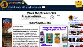 What Quickweightlossplan.com website looked like in 2016 (7 years ago)
