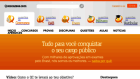 What Questoesdeconcursos.com website looked like in 2016 (7 years ago)