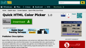 What Quick-html-color-picker.soft112.com website looked like in 2016 (7 years ago)