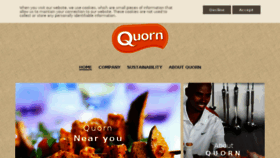 What Quorn.com website looked like in 2016 (7 years ago)