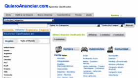 What Quieroanunciar.com website looked like in 2016 (7 years ago)