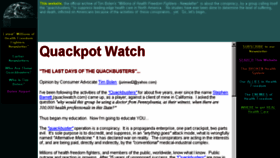 What Quackpotwatch.org website looked like in 2016 (7 years ago)