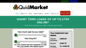 What Quidmarketloans.com website looked like in 2017 (7 years ago)