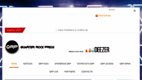 What Quarterrockpress.com website looked like in 2017 (7 years ago)