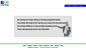 What Q2learning.com website looked like in 2017 (7 years ago)
