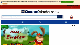 What Quilterswarehouse.com website looked like in 2017 (7 years ago)