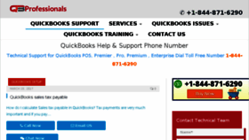 What Quickbooksprofessionals.com website looked like in 2017 (7 years ago)