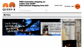 What Queenb.com.au website looked like in 2017 (6 years ago)