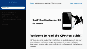 What Qpython.org website looked like in 2017 (6 years ago)