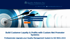 What Qualitysolutions.com website looked like in 2017 (6 years ago)